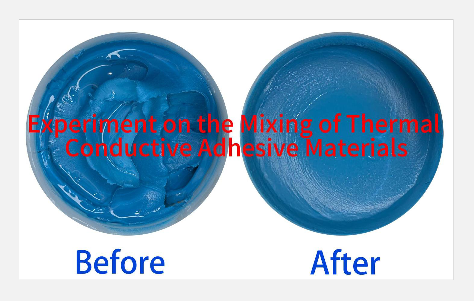 Experiment on the Stirring of Thermal Conductive Materials